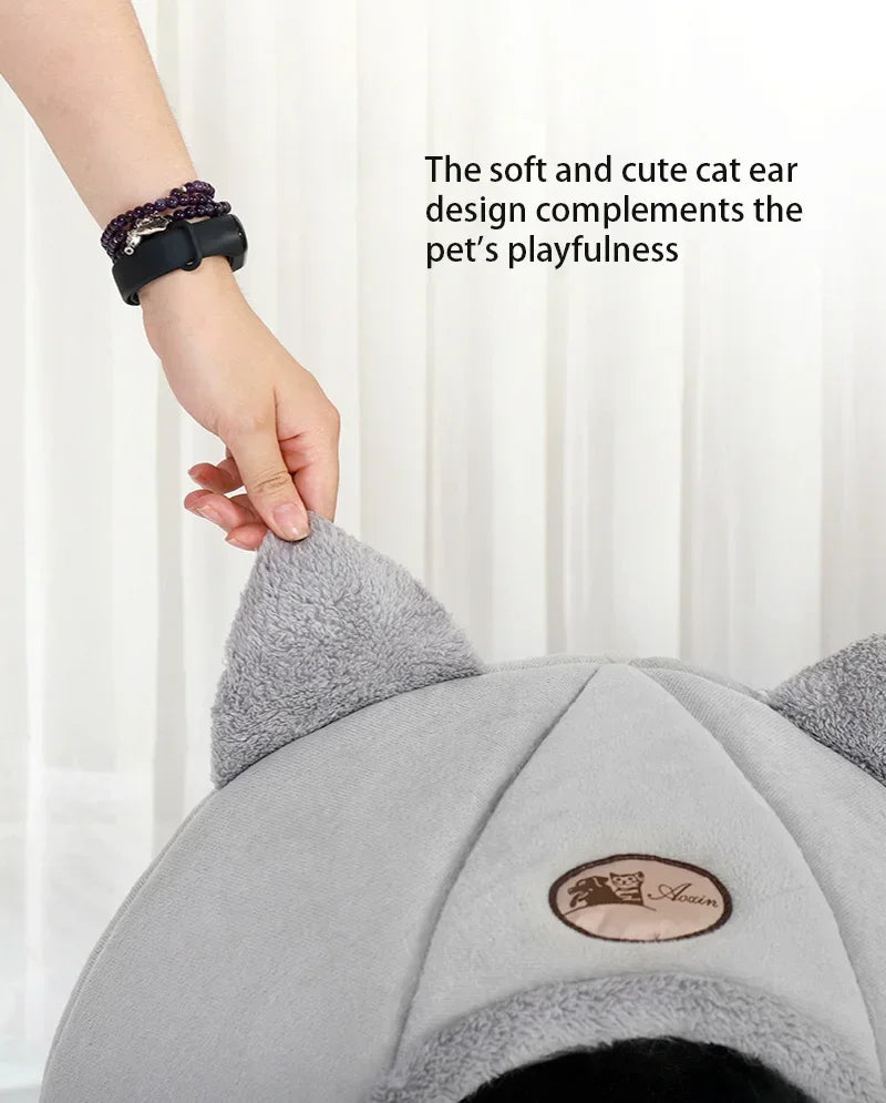 New Deep Sleep Comfort In Winter Cat Bed Iittle Mat Basket Small Dog House Products Pets Tent Cozy Cave Nest Indoor Cama Gato - My Store