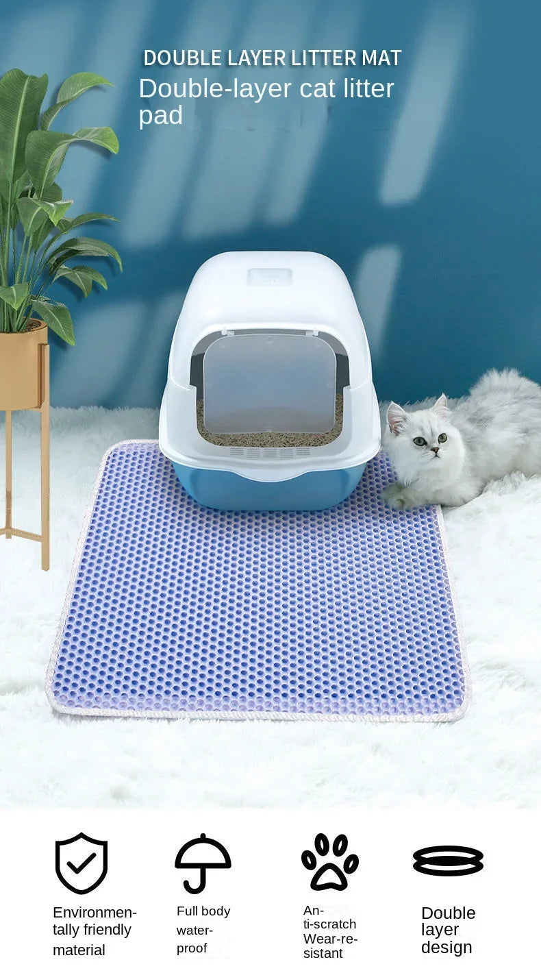 Waterproof, non-slip cat litter mat: easy to clean and mess-free! - My Store