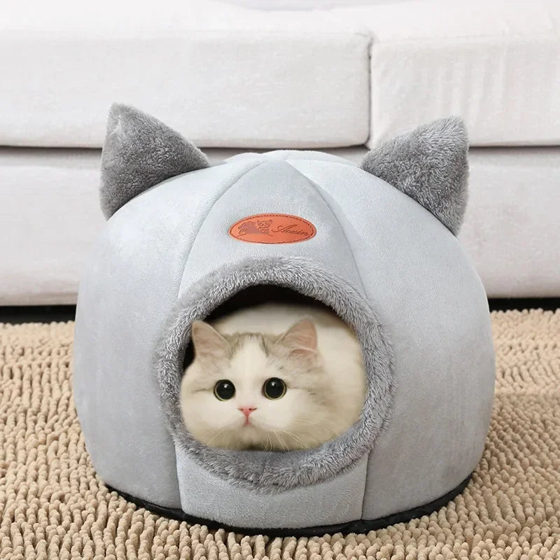 New Deep Sleep Comfort In Winter Cat Bed Iittle Mat Basket Small Dog House Products Pets Tent Cozy Cave Nest Indoor Cama Gato - My Store