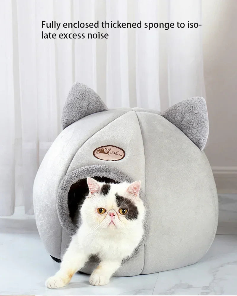 New Deep Sleep Comfort In Winter Cat Bed Iittle Mat Basket Small Dog House Products Pets Tent Cozy Cave Nest Indoor Cama Gato - My Store