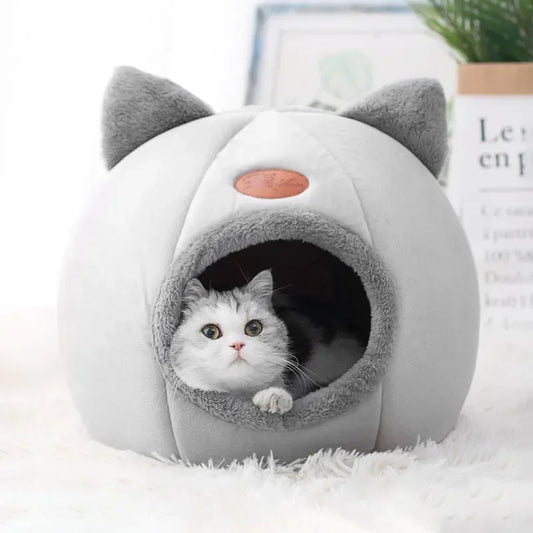 New Deep Sleep Comfort In Winter Cat Bed Iittle Mat Basket Small Dog House Products Pets Tent Cozy Cave Nest Indoor Cama Gato - My Store