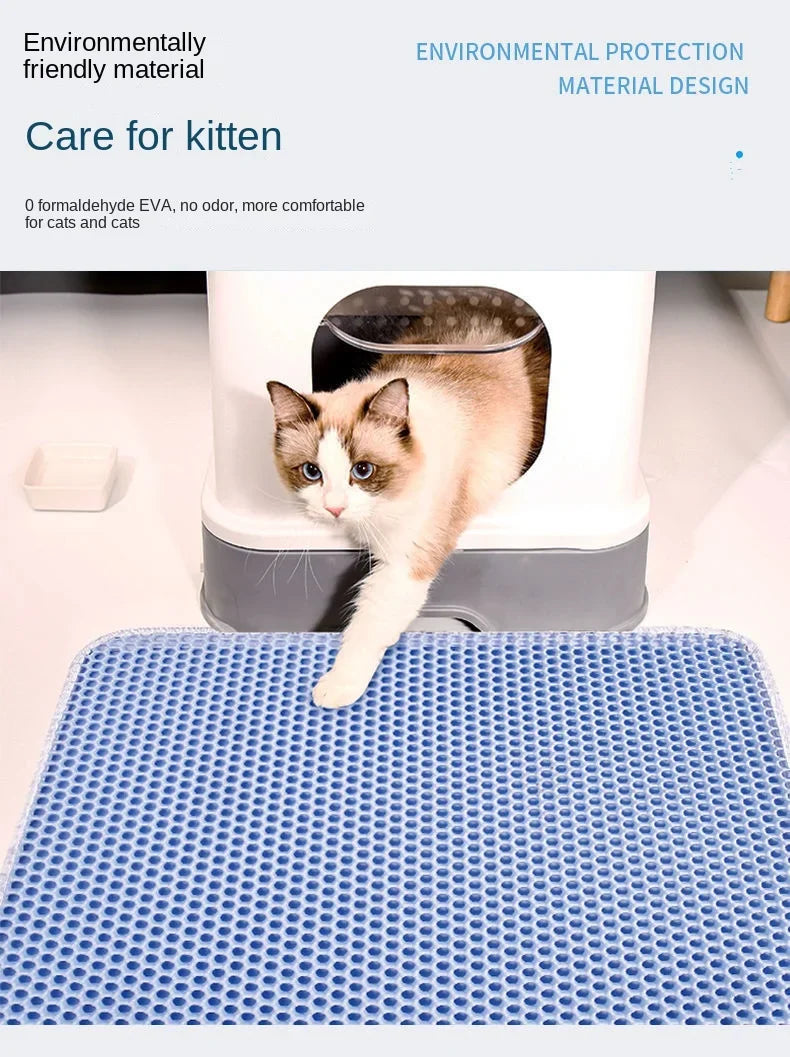 Waterproof, non-slip cat litter mat: easy to clean and mess-free! - My Store