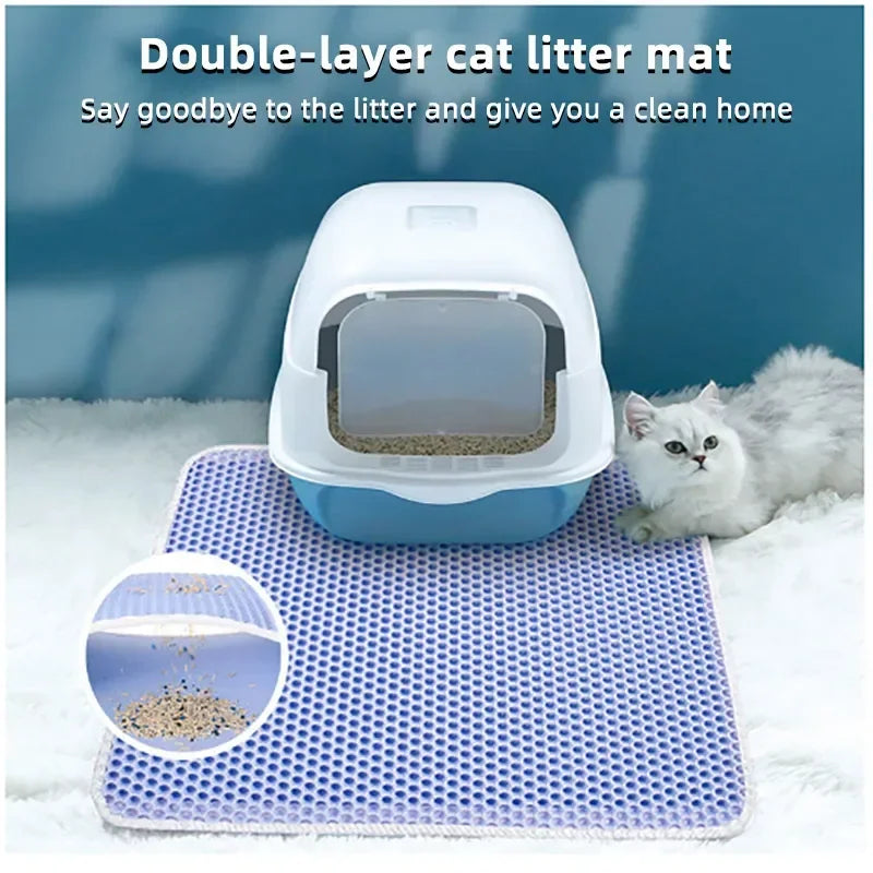 Waterproof, non-slip cat litter mat: easy to clean and mess-free! - My Store