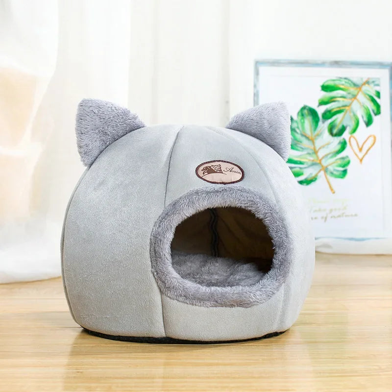 New Deep Sleep Comfort In Winter Cat Bed Iittle Mat Basket Small Dog House Products Pets Tent Cozy Cave Nest Indoor Cama Gato - My Store