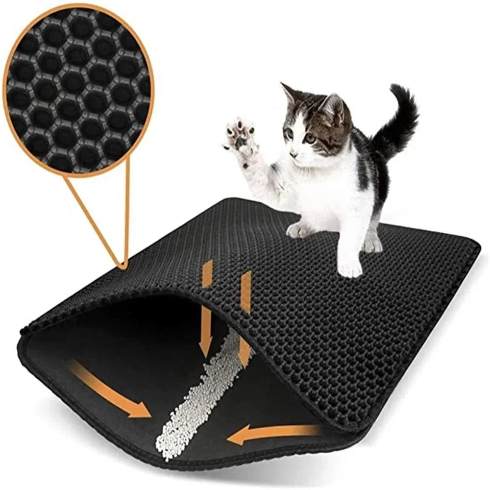 Waterproof, non-slip cat litter mat: easy to clean and mess-free! - My Store